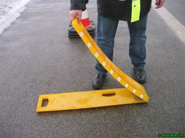 Expérimentation d’un dispositif de bandes de prévention de chantier